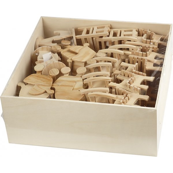 Minimeubels - 5-pack - stoel - bank - schommelstoel - tafel - kinderwagen Minimeubels - 5-pack - stoel - bank - schommelstoel - tafel - kinderwagen