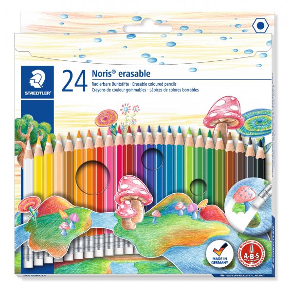 Noris Uitwisbare kleurpotloden - 24 potloden
