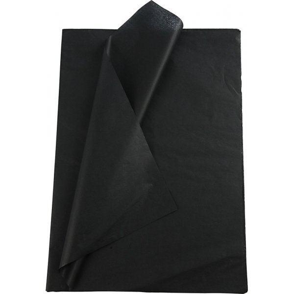 Vloeipapier - zwart - 50 x 70 cm - 14 gr - 10 vellen