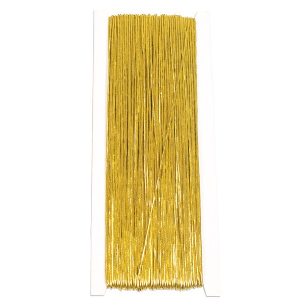 Elastisch koord 50 m 1 mm goud