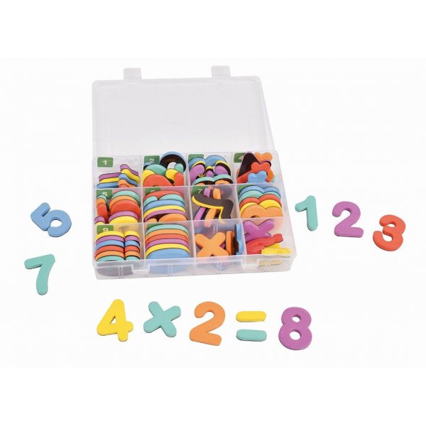 Magnetische cijfers in verschillende kleuren 72 st