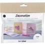Mini DIY Kit Decoratie, pastelgeel, pastelpaars, pastelroze, Taarten