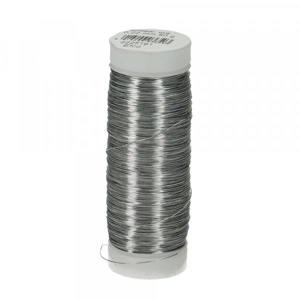 Bloemendraad 0,22 mm - gegalvaniseerd 50 g = 147 m