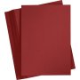 Gekleurd karton - donkerrood - A4 - 180 gr - 100 vellen