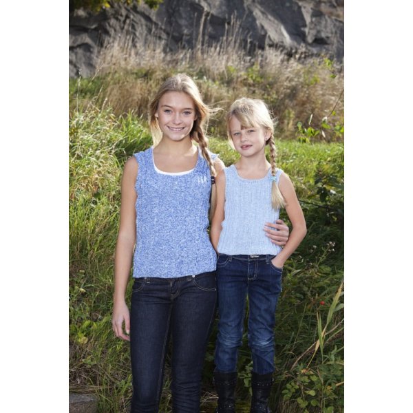 Breipatroon - Getextureerde gebreide top (junior maten 2)