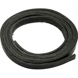 Leren band - zwart - 2 meter Leren band - zwart - 2 meter