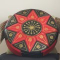 Klant imago Bekledingsstof Vinyl / Kunstleer Ferrari-Rood - 140 cm
