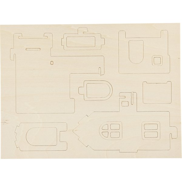 3D-bouwfiguur - Huis met balkon 3D-bouwfiguur - Huis met balkon