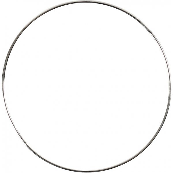 Metalen ring - zilver - Ø7 cm - 10 st Metalen ring - zilver - Ø7 cm - 10 st