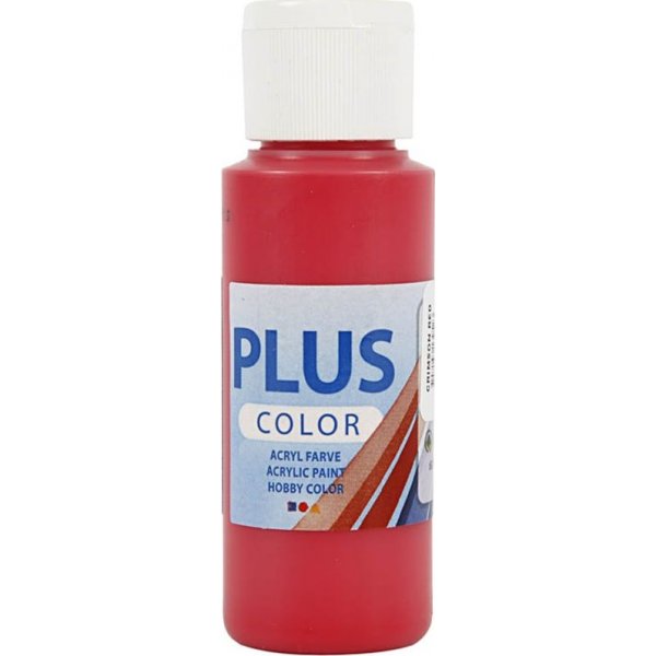 Plus Color Hobbyverf - karmozijnrood - 60 ml