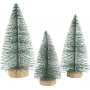 Miniatuur dennenbomen - 3 st