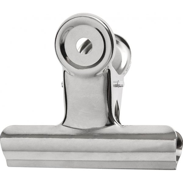 Metalen clip - zilver - 6 st