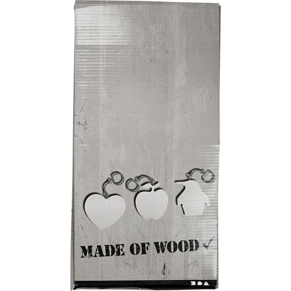 Sleutelhanger met houten bordje - 128 st Sleutelhanger met houten bordje - 128 st