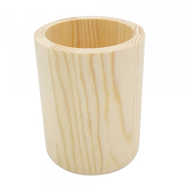 Pennenhouder in onbehandeld hout - 80x100 mm
