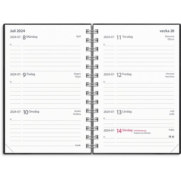 Kalender 24/25 - Klein Studiejaar - Twist zwart