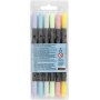 Textielstiften - pastelkleuren - 6 st