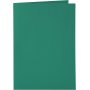 Kaarten en enveloppen - donkergroen - 11,5 x 16,5 cm - 6 sets