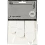 Papieren pompons - wit - 3 st
