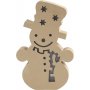 Kartonnen figuur met ingebouwd licht - sneeuwpop - 5 cm