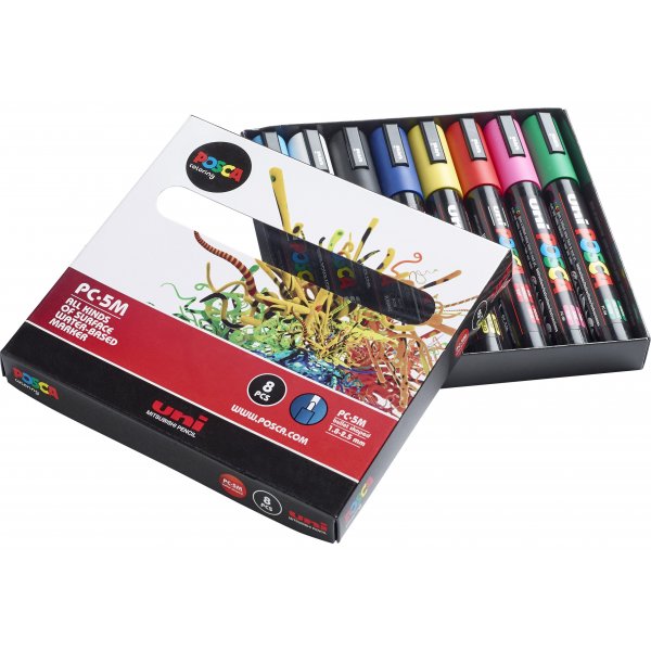 Uni Posca PC-5M - 8 pennen