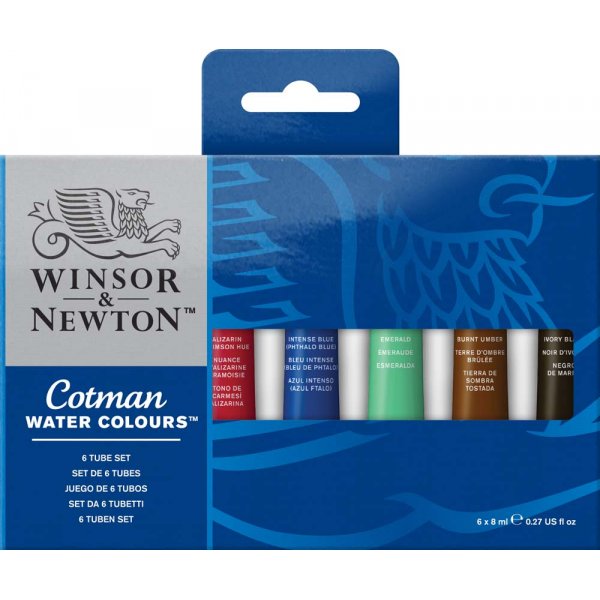 Aquarelverf W&N Set 6 x 8 ml tubes