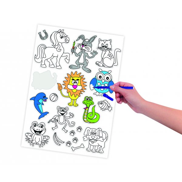 Stickers Kleurplaten - 10 vellen