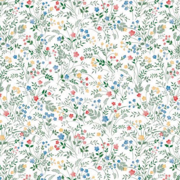 Wasdoek Kleine bloemen - Veelkleurig
