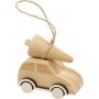 Auto met kerstboom