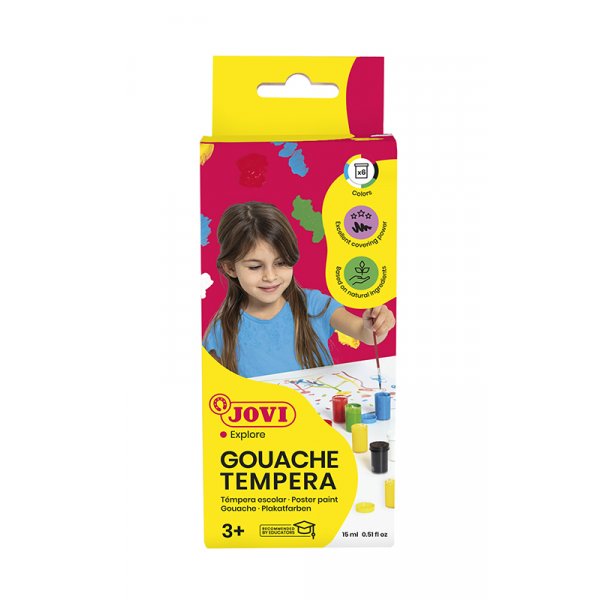 Temperakleur - Jovi - Gouache 6 kleuren 15 ml