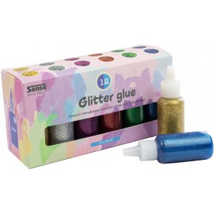 Glitterlijm Flessen 12P Glitterlijm Flessen 12P