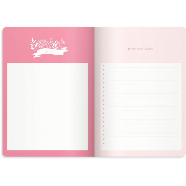 Weekplanner - Ongedateerd roze Weekplanner - Ongedateerd roze