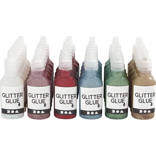 Glitterlijm - 36 x 25 ml