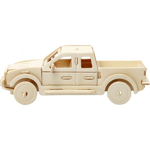 3D-constructiefiguur - pick-uptruck 3D-constructiefiguur - pick-uptruck