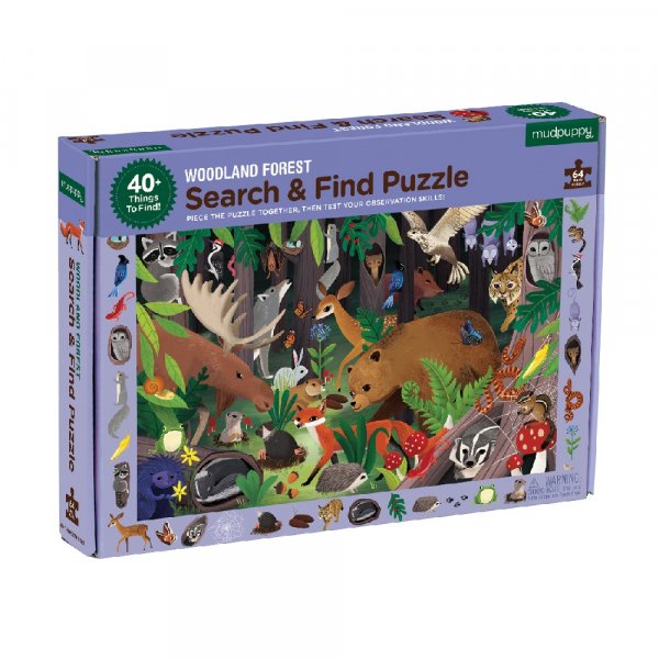 Zoek- en vindpuzzel - Bos