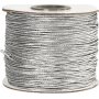 Elastisch koord 1 mm - zilver metallic - 100 m
