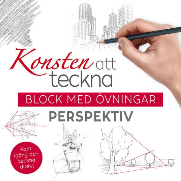 De kunst van het tekenen: blokken met oefeningen Perspectief