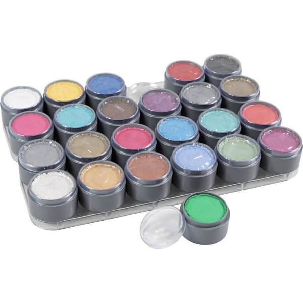 Grimas schmink - make-uppalet - gemengde kleuren - 24 x 15 ml