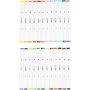 Tekenpen - complementaire kleuren - 24 st