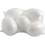 Frigolit eieren - Wit - H6 cm - 5 st