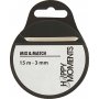 Satijnen lint - gebroken wit - B3 mm - 15 m