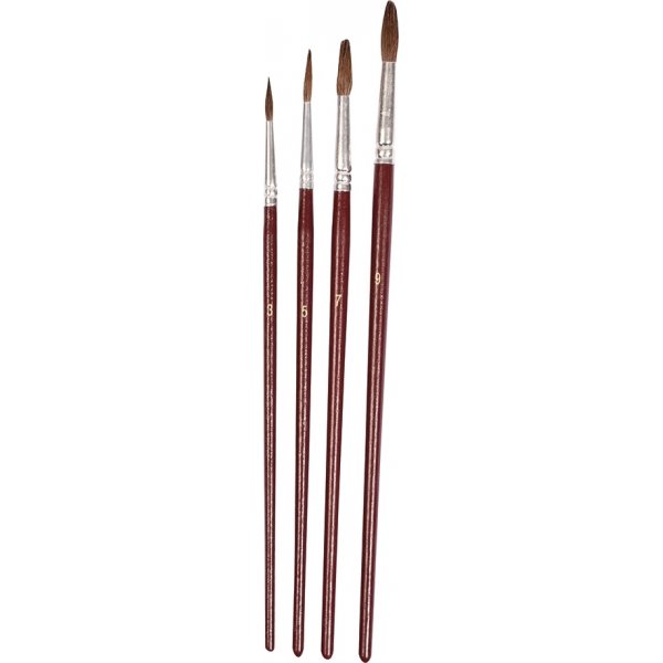 Set aquarelpenselen - 4 maten - 4 st