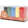 Zacht schuim - standaardkleuren - 6 x 10 g