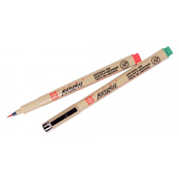 Brush pennen Pigma Brush Krasbestendig - 9 pennen