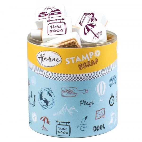 Stempels Stampo 42+1 delen - Reizen