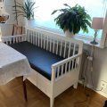 Klant imago Imitatie nappaleer Zwart - 140 cm
