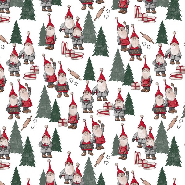 Wasdoek PVC Santas - Etc. Wit
