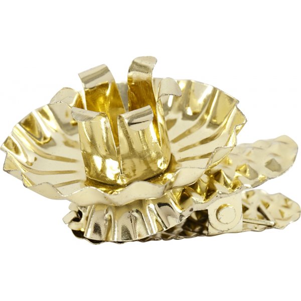 Lichtclips - verguld - Ø40 mm - 8 st Lichtclips - verguld - Ø40 mm - 8 st