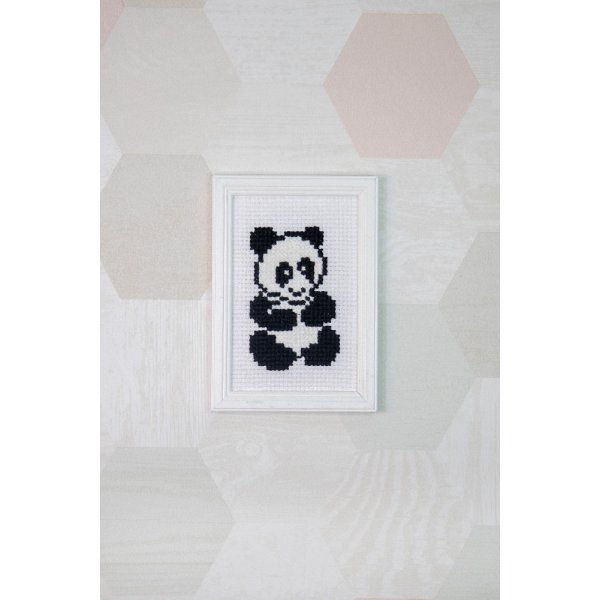 Borduurpakket Kinderborduurwerk - Panda