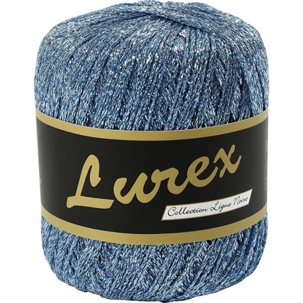 Lurexgaren - lichtblauw - 25 gr