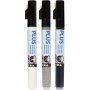 Plus Color Marker - zwart - gebroken wit - regengrijs - 3 st